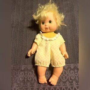 Vintage American Greetings Keener Lemon Meringue Blow Kiss Baby Doll Toy Yellow